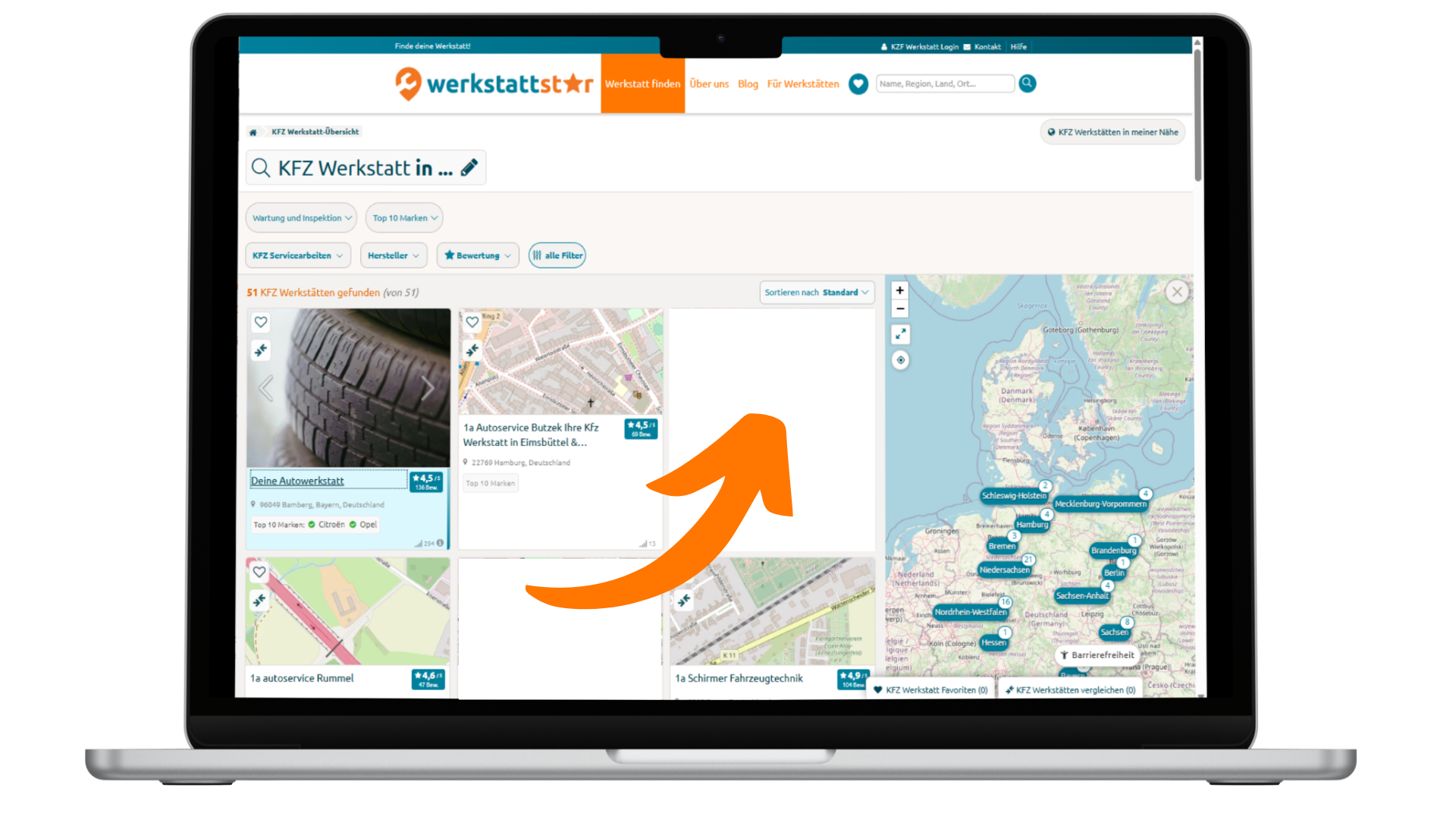 Vorreihung in Suchergebnissen