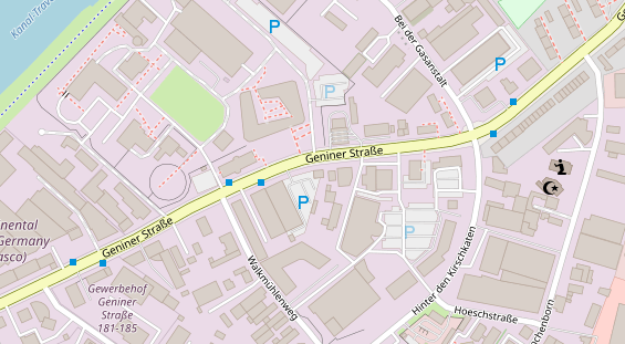 KFZ Werkstatt auf Satellitenbild