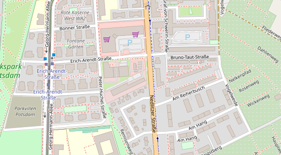 KFZ Werkstatt auf Karte