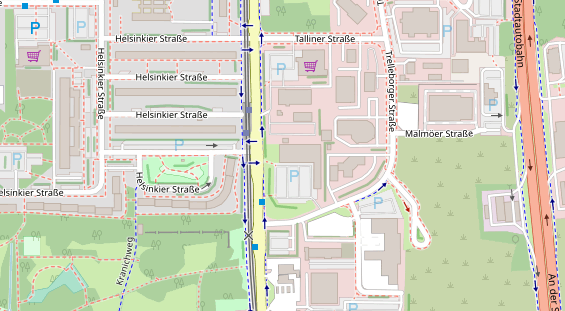 KFZ Werkstatt auf Satellitenbild