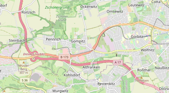 KFZ Werkstatt auf Karte