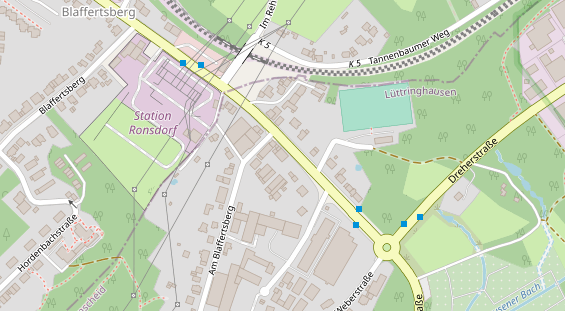 KFZ Werkstatt auf Karte