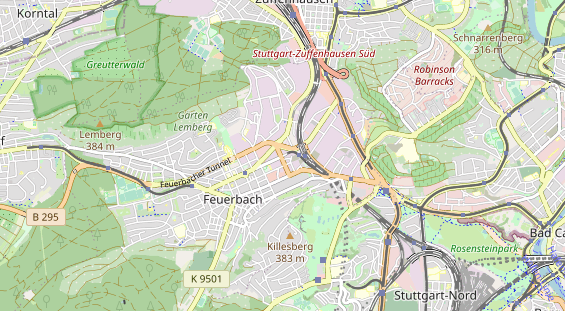 KFZ Werkstatt auf Karte