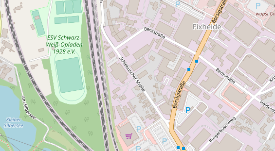 KFZ Werkstatt auf Satellitenbild