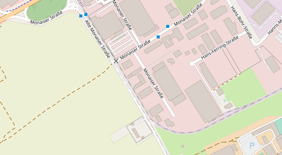 KFZ Werkstatt auf Satellitenbild