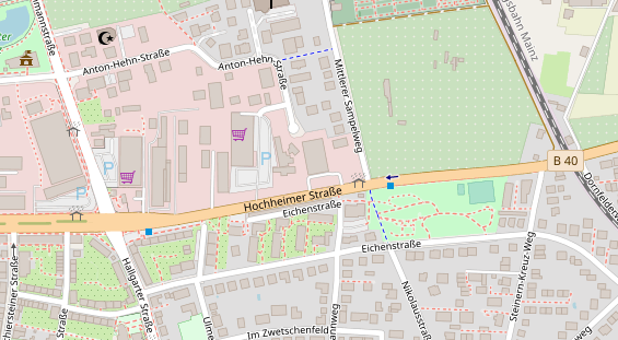 KFZ Werkstatt auf Satellitenbild