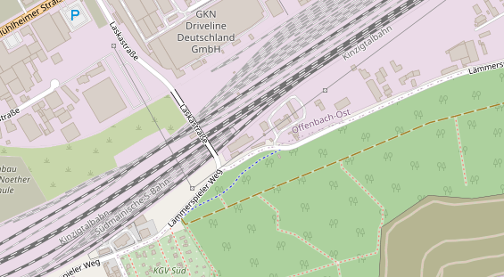 KFZ Werkstatt auf Satellitenbild