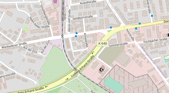 KFZ Werkstatt auf Satellitenbild