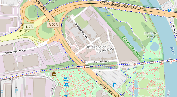 KFZ Werkstatt auf Satellitenbild
