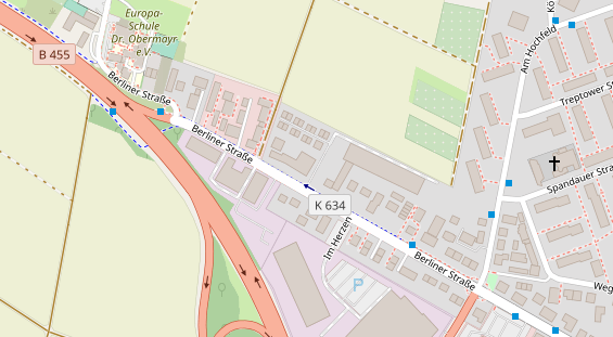 KFZ Werkstatt auf Satellitenbild