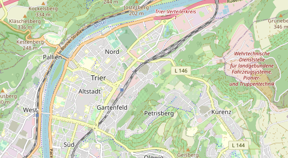 KFZ Werkstatt auf Karte