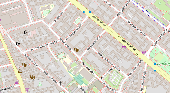 KFZ Werkstatt auf Satellitenbild