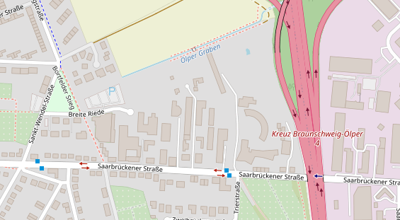 KFZ Werkstatt auf Satellitenbild