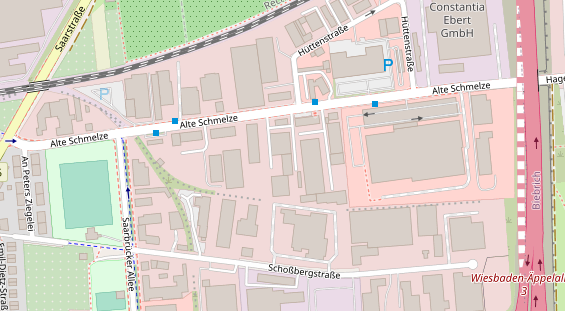 KFZ Werkstatt auf Satellitenbild