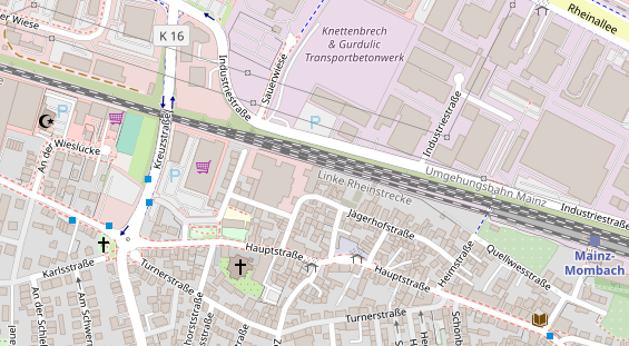 KFZ Werkstatt auf Satellitenbild