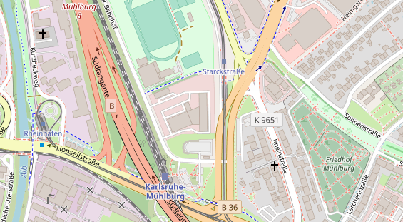 KFZ Werkstatt auf Satellitenbild