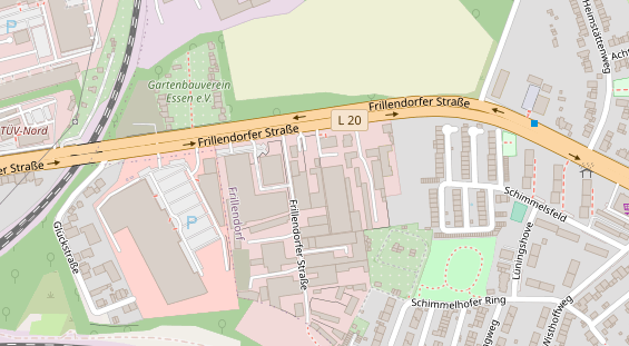 KFZ Werkstatt auf Satellitenbild