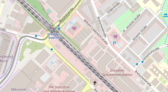 KFZ Werkstatt auf Satellitenbild