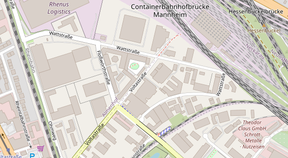 KFZ Werkstatt auf Satellitenbild