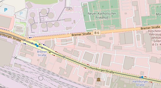 KFZ Werkstatt auf Satellitenbild