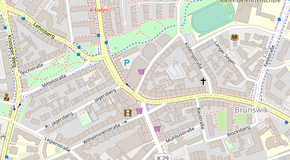 KFZ Werkstatt auf Satellitenbild