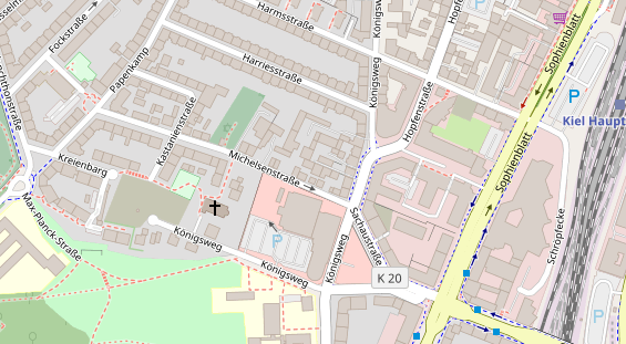 KFZ Werkstatt auf Satellitenbild