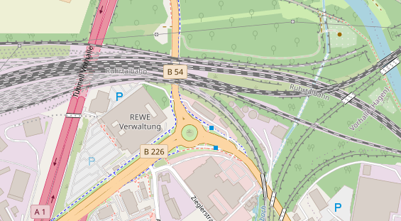 KFZ Werkstatt auf Satellitenbild