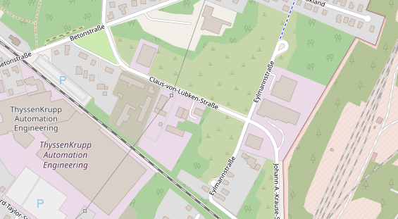 KFZ Werkstatt auf Satellitenbild