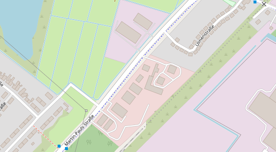 KFZ Werkstatt auf Satellitenbild