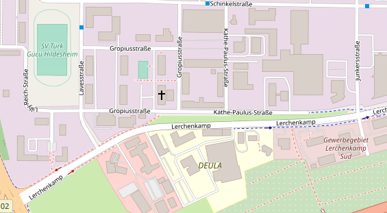 KFZ Werkstatt auf Satellitenbild