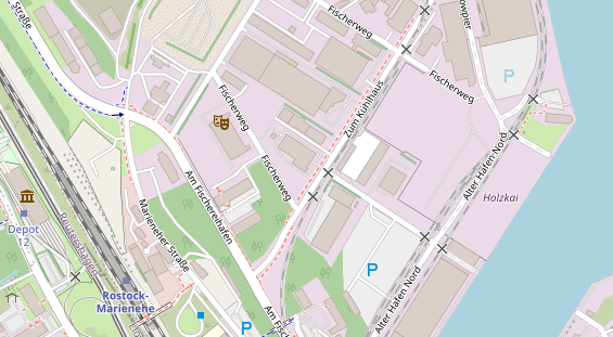 KFZ Werkstatt auf Satellitenbild