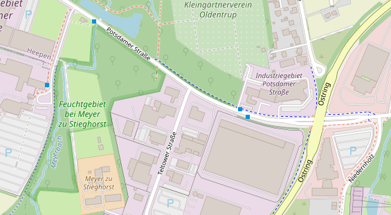 KFZ Werkstatt auf Karte
