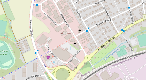 KFZ Werkstatt auf Satellitenbild