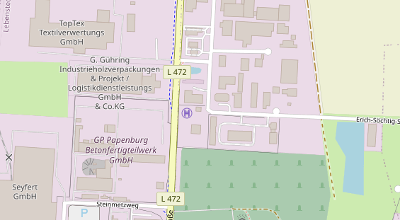 KFZ Werkstatt auf Satellitenbild