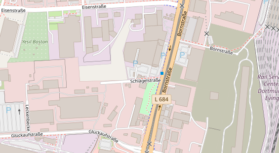 KFZ Werkstatt auf Satellitenbild