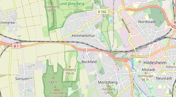 KFZ Werkstatt auf Karte