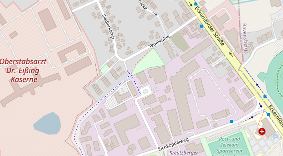 KFZ Werkstatt auf Satellitenbild