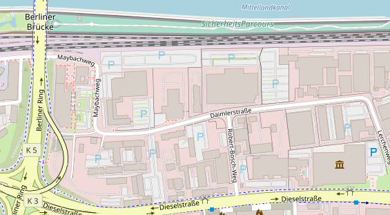 KFZ Werkstatt auf Satellitenbild