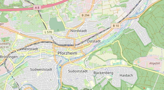 KFZ Werkstatt auf Karte