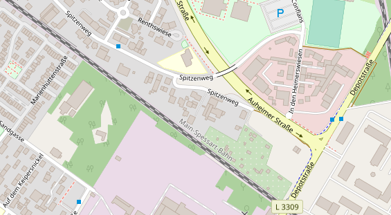 KFZ Werkstatt auf Satellitenbild