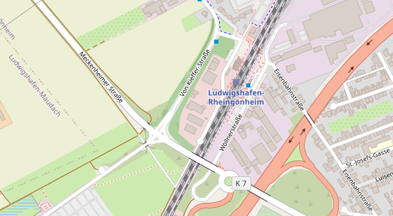 KFZ Werkstatt auf Satellitenbild