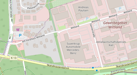 KFZ Werkstatt auf Satellitenbild