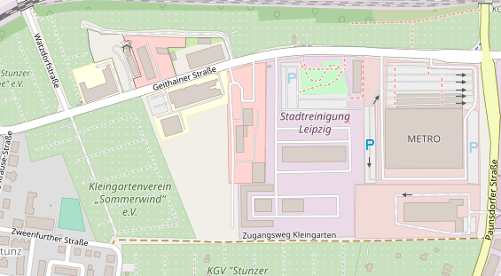 KFZ Werkstatt auf Satellitenbild