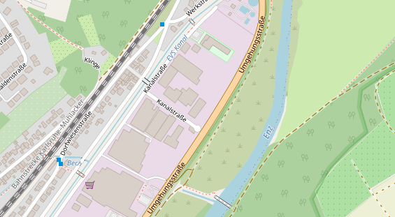 KFZ Werkstatt auf Satellitenbild