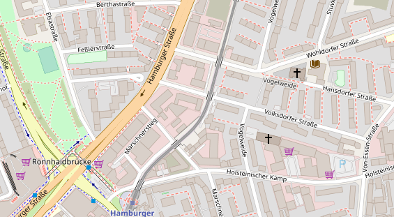 KFZ Werkstatt auf Satellitenbild