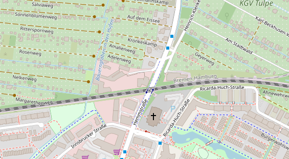 KFZ Werkstatt auf Satellitenbild