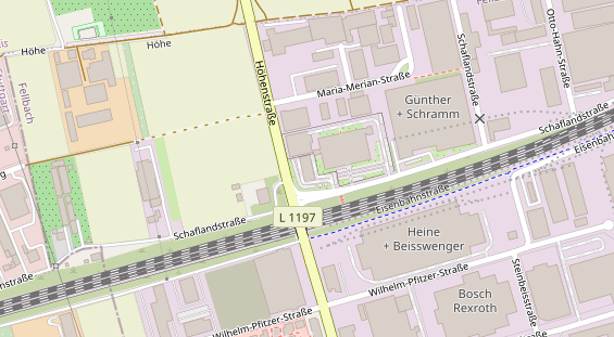 KFZ Werkstatt auf Satellitenbild
