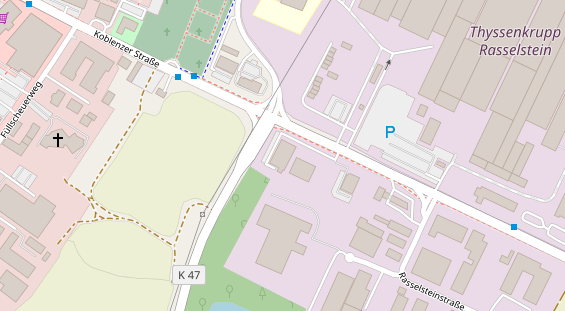 KFZ Werkstatt auf Satellitenbild