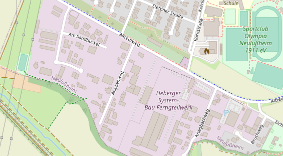 KFZ Werkstatt auf Satellitenbild