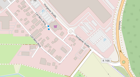 KFZ Werkstatt auf Satellitenbild